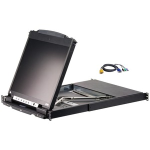 ATEN CL5808NCKIT Dual Rail Rackmount LCD-TAA Compliant