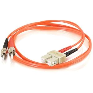 C2G-3m SC-ST 62.5/125 OM1 Duplex Multimode Fiber Optic Cable (TAA Compliant) - Orange