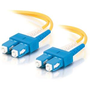 C2G-8m SC-SC 9/125 OS1 Duplex Singlemode Fiber Optic Cable (TAA Compliant) - Yellow
