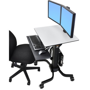 Ergotron WorkFit-C Dual Sit-Stand Workstation