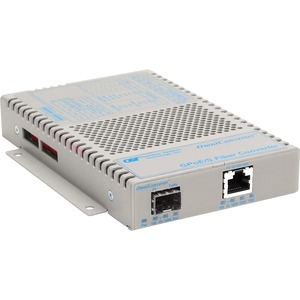 OmniConverter 10/100/1000 PoE Gigabit Ethernet Fiber Media Converter Switch RJ45 SFP