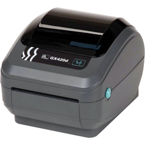 Zebra GX420d Desktop Direct Thermal Printer - Monochrome - Label Print - Fast Ethernet - USB - Serial