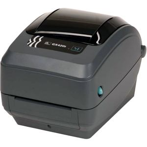 Zebra GX420t Desktop Direct Thermal/Thermal Transfer Printer - Monochrome - Label Print - USB - Serial - Parallel - With Cutter