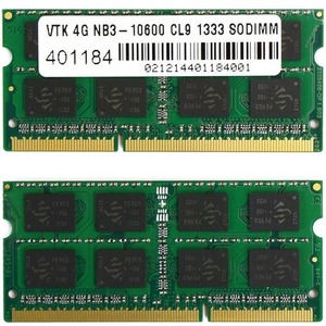 VisionTek 8GB (2x4GB) DDR3 1333 MHz (PC3-10600) CL9 SODIMM Kit - Notebook