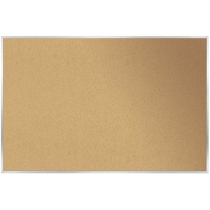 Traditional Natural Corkboard (Aluminum/Wood) - Frame: Aluminum, Size: 4' x 5'