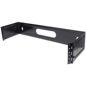 Intellinet Network Solutions 19 Inch Hinged Wall Bracket, 2U, 5 Inches Deep, Black