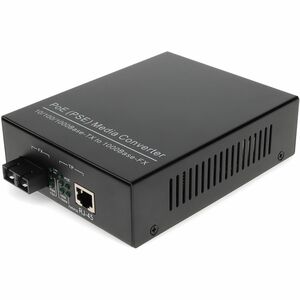 AddOn 10/100/1000Base-TX(RJ-45) to 1000Base-LX(SC) SMF 1310nm 10km POE Media Converter