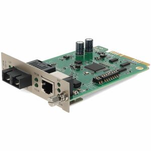 AddOn 10/100/1000Base-TX(RJ-45) to 1000Base-SX(SC) MMF 850nm 550m Media Converter Card for our rack or Standalone Systems