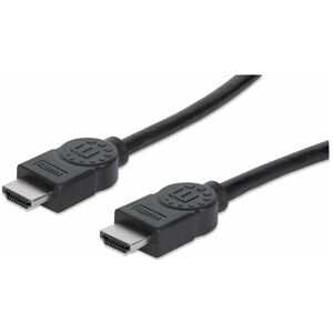 Manhattan HDMI Male to Male High Speed Shielded Cable with Ethernet, 50', Black