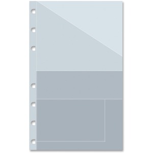 Storage Pockets Refils, 9-1/4x7-1/4 , 3/PK, Clear