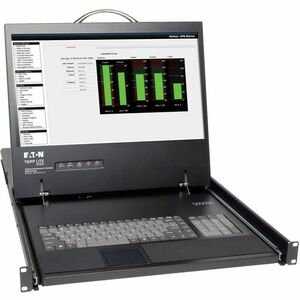 Tripp Lite by Eaton NetCommander B070-016-19 LCD Rack Console - Black - TAA Compliant