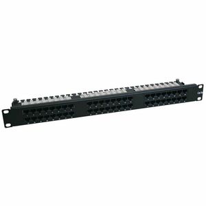 Tripp Lite by Eaton N252-048-1U 48 Port(s) Network Patch Panel - Black - TAA Compliant