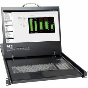 Tripp Lite by Eaton NetCommander B070-008-19 LCD Rack Console - Black - TAA Compliant