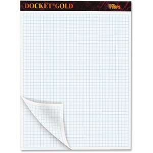 Tops 63752 8.5 X 11.75 Docket Gold Planning Pad With Cover