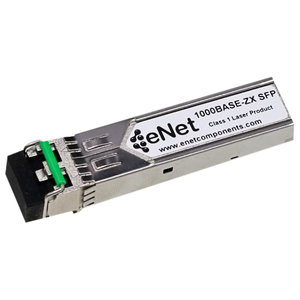 ENET Cisco Compatible GLC-ZX-SM TAA Compliant Functionally Identical 1000BASE-ZX SFP 1550nm DOM Enabled 80km Duplex LC Connector