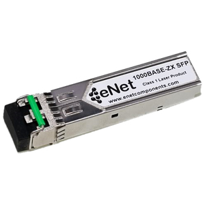 ENET Cisco Compatible SFP-GE-Z TAA Compliant Functionally Identical 1000BASE-ZX SFP 1550nm Duplex LC Connector