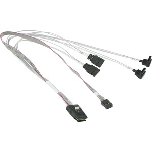 Supermicro MiniSAS to 4x SATA 43/43/33/33/43cm Cable (CBL-0287L-01)