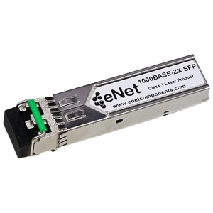 ENET Juniper Compatible SFP-1GE-LH TAA Compliant Functionally Identical 1000BASE-ZX SFP 1550nm Duplex LC Connector