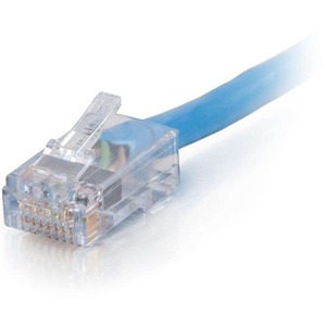 C2G-14ft Cat6 Non-Booted Network Patch Cable (Plenum-Rated) - Blue