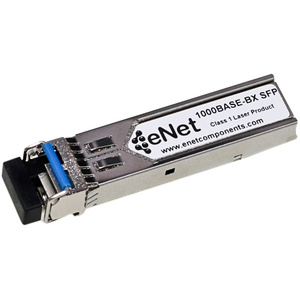 ENET Cisco Compatible GLC-BX-U TAA Compliant Functionally Identical 1000BASE-BX-U SFP Bi-Di Tx1310nm/Rx1490nm 20km Simplex LC Connector