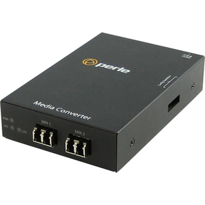 Perle S-1000MM-M2LC2 - Gigabit Ethernet Fiber to Fiber Stand-Alone Media Converter