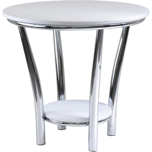 Winsome Wood Maya Round End Table - White