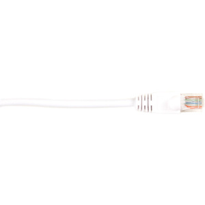 Black Box CAT5e Value Line Patch Cable, Stranded, White, 1-ft. (0.3-m), 10-Pack