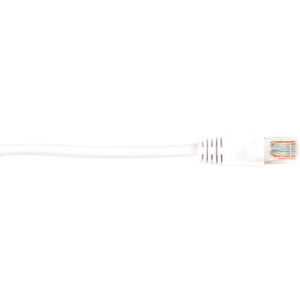 Black Box CAT5e Value Line Patch Cable, Stranded, White, 1-ft. (0.3-m), 5-Pack