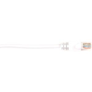 Black Box CAT5e Value Line Patch Cable, Stranded, White, 7-ft. (2.1-m), 10-Pack