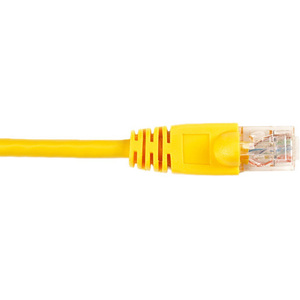 Black Box CAT6 Value Line Patch Cable, Stranded, Yellow, 4-ft. (1.2-m), 5-Pack