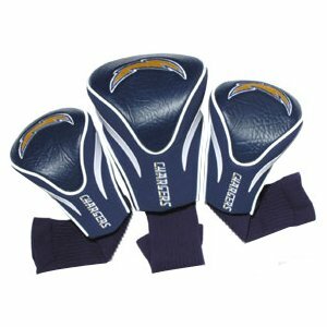 Team Golf Chargers 3 Pk Contour Sock Headcovers