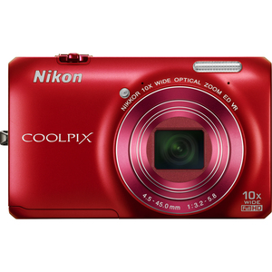 Nikon Coolpix S6300 16 Megapixel Compact Camera - Red