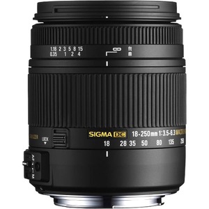 Sigma - 18 mm to 250 mm - f/6.3 - Macro Zoom Lens for Nikon F