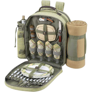 Picnic at Ascot Backpack for Four with Blanket