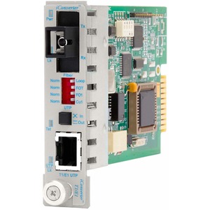 iConverter T1/E1 Single-Fiber Media Converter RJ48 SC Single-mode 40km BiDi Module