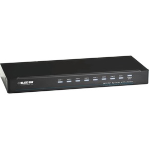 Black Box DVI-D Splitter with Audio and HDCP, 1 x 8