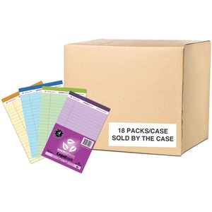 Roaring Spring Enviroshades Colored Legal Notepad Asst 5x8 4 Pk Blu/Grn/Pnk/Gray