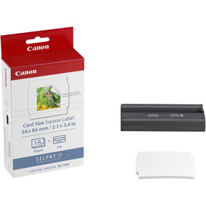 Canon KC-18IS Dye Sublimation Ribbon Cartridge - Color - 1 Pack