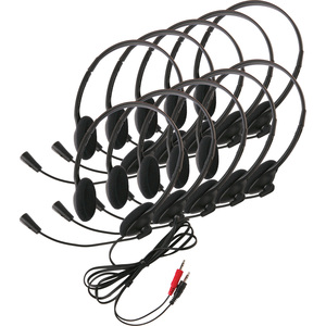 10Pk Califone 3065Av Light Weight Headset 3.5Mm Via Ergoguys