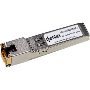 ENET Alcatel-Lucent Compatible SFP-GIG-T TAA Compliant Functionally Identical 10/100/1000BASE-T SFP N/A RJ45 Connector