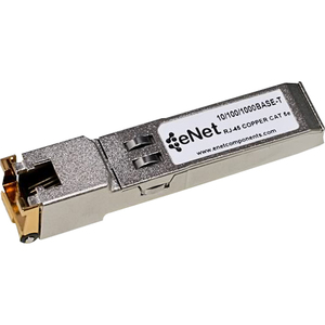 ENET Allied Telesis Compatible AT-SPTX TAA Compliant Functionally Identical 10/100/1000BASE-T SFP N/A RJ45 Connector