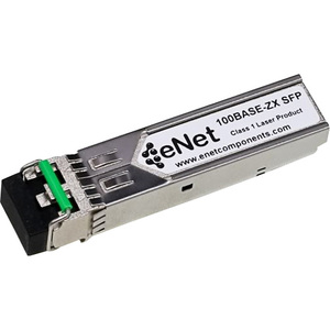 ENET Cisco Compatible GLC-FE-100ZX TAA Compliant Functionally Identical 100BASE-ZX SFP 1550nm Duplex LC Connector