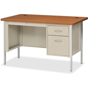 Lorell Fortress Series Single Pedestal Teacher's Desk