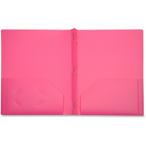 LIO92310PKBX - Lion 2-Pocket Plastic Folders with Fasteners