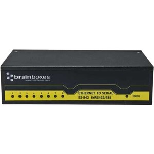 Brainboxes 8 Port RS422/485 Ethernet to Serial Adapter