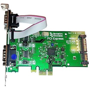 Brainboxes PCI Express 2 Port RS232 Powered (through SATA Power Connector) 1 Amp POS Card