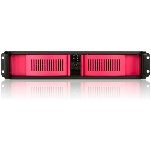 iStarUSA 2U Compact Stylish Rackmount Front-Mounted PSU Chassis Red