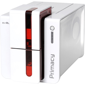 Evolis Primacy Single Sided Desktop Dye Sublimation/Thermal Transfer Printer - Color - Card Print - Ethernet - USB - Fire Red