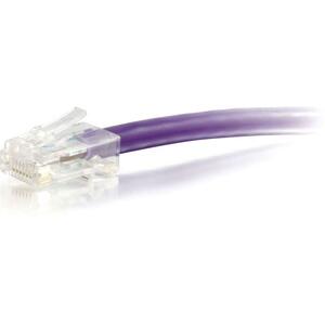 C2G-4ft Cat5e Non-Booted Unshielded (UTP) Network Patch Cable - Purple