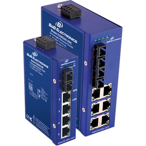 B&B ETN Unmanaged Switch 6 Copper, 2 Single-Mode SC